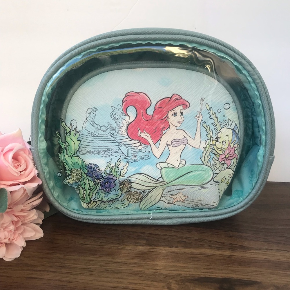 Loungefly Disney Little Mermaid  cosmetic bag set